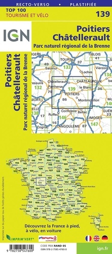 Poitiers Châtellerault. 1/100 000