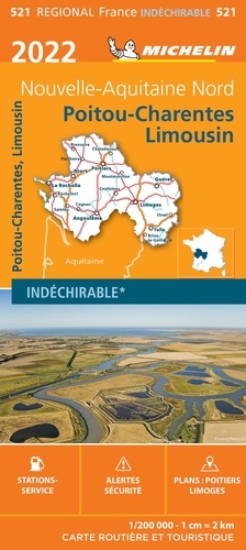 Poitou-Charentes, Limousin. 1/200 000  Edition 2022