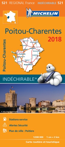  Michelin - Poitou-Charentes - 1/200 000.