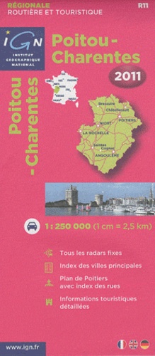  IGN - Poitou-Charentes - 1/250 000.