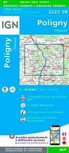  IGN - Poligny, Chaussin - 1/25 000.