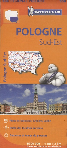  Michelin - Pologne Sud-Est - 1/300 000.