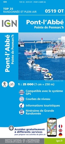 Pont-l'Abbé, Pointe de Penmarc'h. 1/25 000