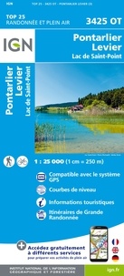  IGN - Pontarlier, Levier, Lac de Saint-Point - 1/25 000.