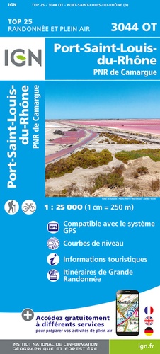 Port-Saint-Louis-du-Rhône, PNR de Camargue. 1/25 000