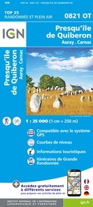  IGN - Presqu'île de Quiberon, Auray, Carnac - 1/25 000.
