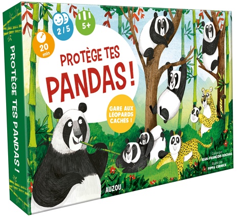 Protège tes pandas !. Avec 12 pandas en bois, 30 jetons, 25 cartes