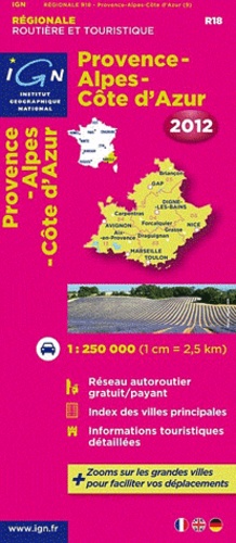  IGN - Provence-Alpes-Côte d'Azur - 1/250 000.