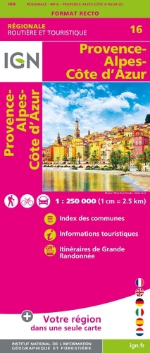 Provence-Alpes-Côte d'Azur. 1/250 000