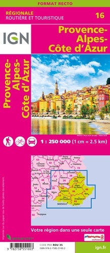Provence-Alpes-Côte d'Azur. 1/250 000