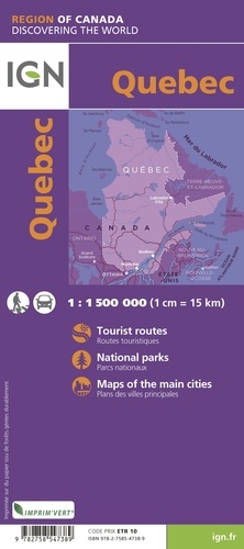 Québec. 1/1 500 000 3e édition