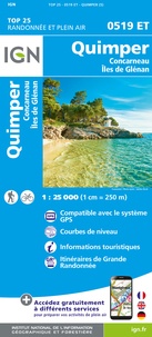  IGN - Quimper, Concarneau, Iles de Glénan - 1/25 000.
