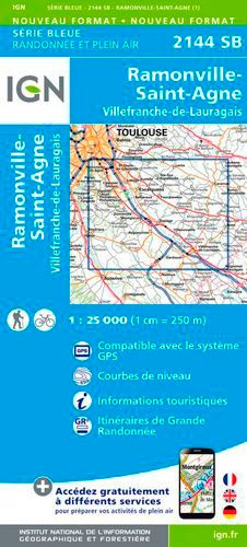 Ramonville-St-Agne, Villefranche-de-Lauragais. 1/25 000