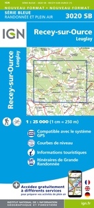  IGN - Recey-sur-Ource, Leuglay - 1/25 000.