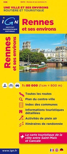  IGN - Rennes et ses environs - 1/80 000.