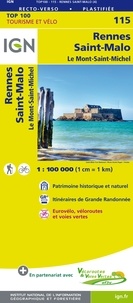  IGN - Rennes, Saint-Malo, Le Mont-Saint-Michel - 1/100 000.