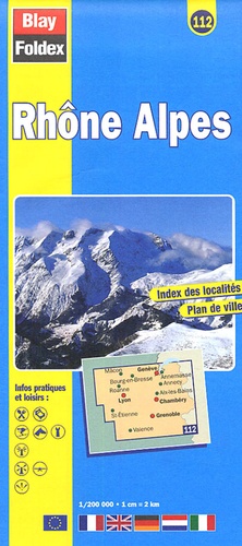 Blay-Foldex - Rhône Alpes - 1/200 000.