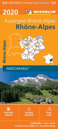  Michelin - Rhône-Alpes - 1/200 000, indéchirable.
