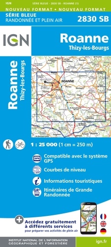 Roanne Thizy-les-Bourgs. 1/25 000