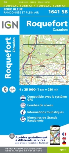 Roquefort, Cazaubon. 1/25 000