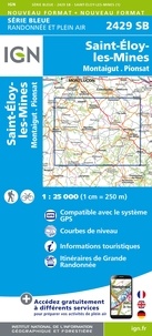  IGN - Saint-Eloy-les-Mines, Montaigut, Pionsat - 1/25 000.