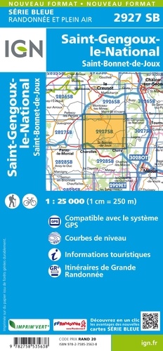 Saint-Gengoux-le-National Saint-Bonnet-de-Joux. 1/25 000