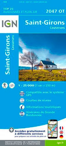 Saint-Girons, Couserans. 1/25 000