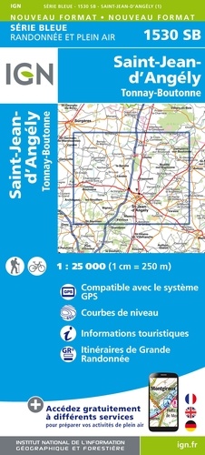 Saint-Jean-d'Angély, Tonnay-Boutonne. 1/25 000