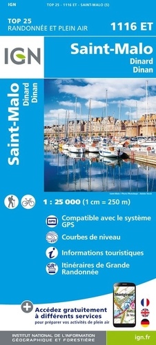 Saint-Malo, Dinard, Dinan. 1/25 000