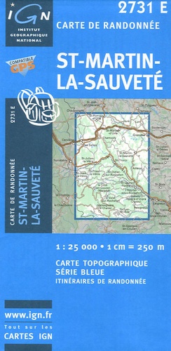 IGN - Saint-Martin-la-Sauveté - 1/25 000.