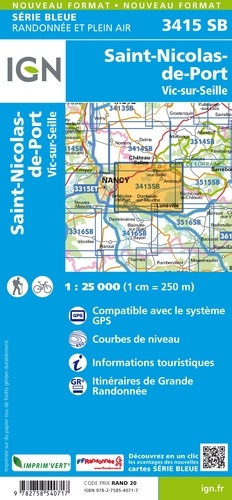 Saint-Nicolas-de-Port Vic-sur-Seille. 1/25 000