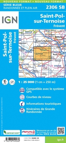 Saint-Pol-sur-Ternoise, Frévent. 1/25 000