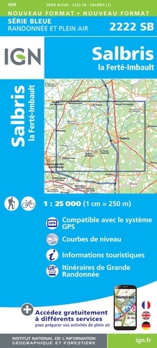 Salbris, La Ferté-Imbault. 1/25 000