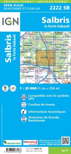 Salbris, La Ferté-Imbault. 1/25 000