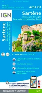  IGN - Sartène, montagne de Cagna, Parc naturel régional de Corse - 1/25 000.