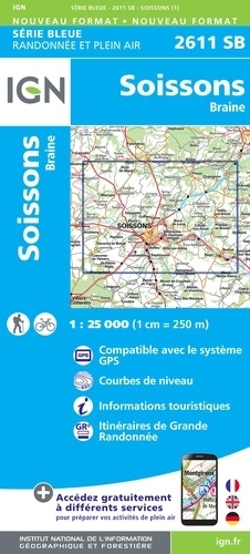 Soissons, Braine. 1/25 000