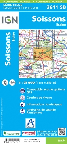 Soissons, Braine. 1/25 000