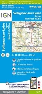  IGN - Solignac-sur-Loire, Cayres, Monistrol-d'Allier - 1/25 000.