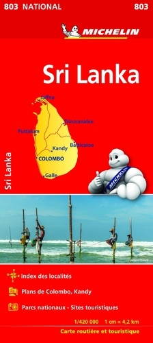  Michelin - Sri Lanka - 1/420 000.