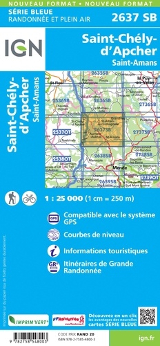 St-Chély-d'Apcher. 1/25 000