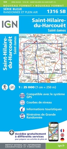 St-Hilaire-du-Harcouët, St-James. 1/25 000