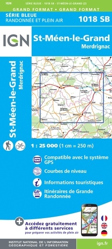 St-Méen-le-Grand. Merdrignac. 1/25 000