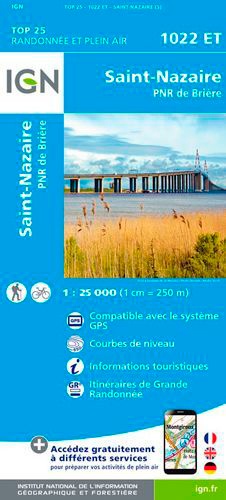 St-Nazaire, PNR de Brière. 1/25 000 5e édition
