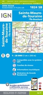  IGN - Ste Maure de Touraine-L'île Bouchard - 1/25000.