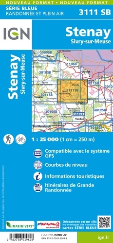 Stenay Sivry-sur-Meuse. 1/25 000