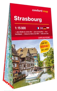 Strasbourg 1/15.000 (carte laminée format poche - plan de ville)