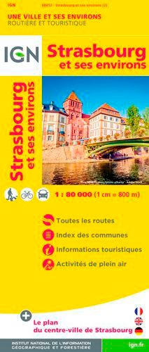 Strasbourg et ses environs. 1/80 000