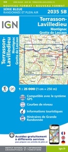  IGN - Terrasson, Lavilledieu, Montignac, Grotte de Lascaux - 1/25 000.