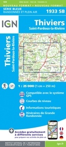  IGN - Thiviers-St-Pardoux-La-Rivière - 1/25 000.