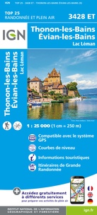  IGN - Thonon-les-bains, Evian-les-bains - Lac Léman. 1/25 000.